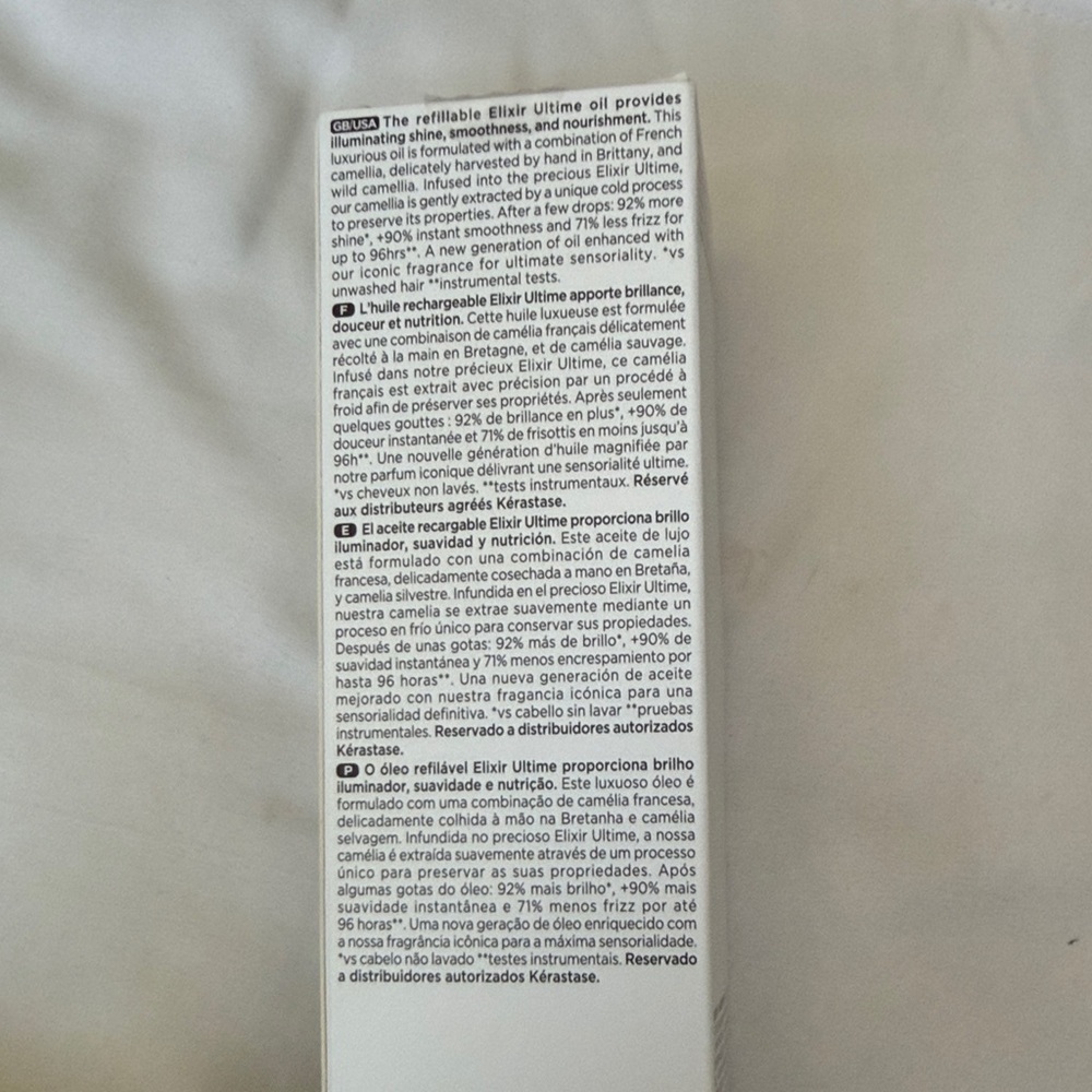 Kerastase Elixir Ultime Hair Oil – Gold 
Brand new in sealed box PRICE FIRM - Picture 4 of 10